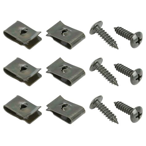 screw clips for sheet metal|automotive metal screw clips.